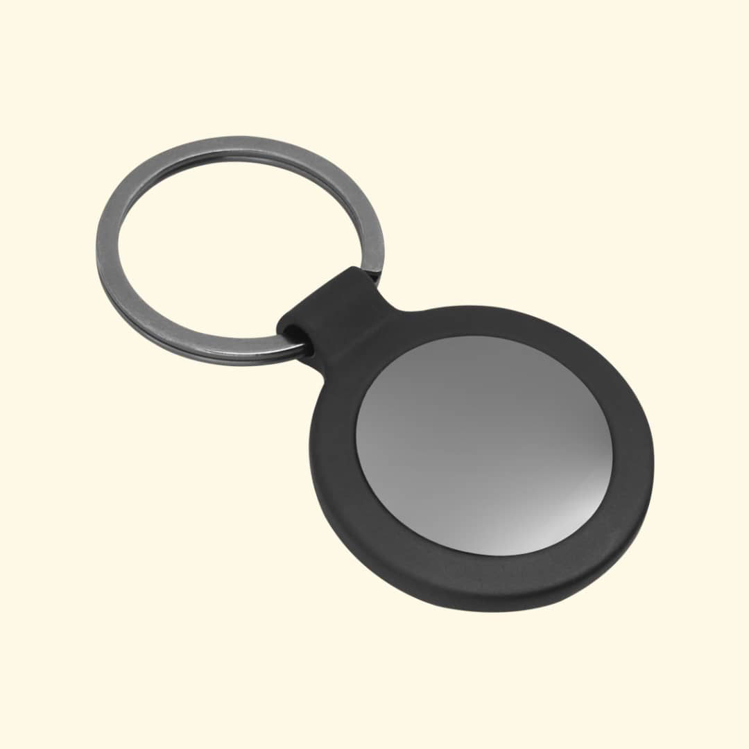 جاکلیدی فلزی سربی مشکی دودی دایره کد KF-144 - تصویر 1